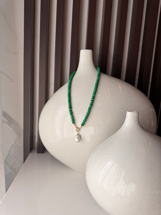 Green Jade Hand-Knotted Silk